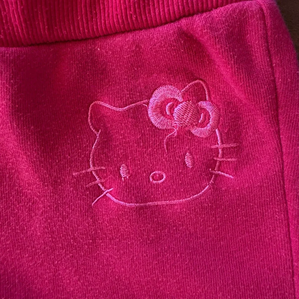 Sanrio Hello Kitty Girls‎ Hot Pink Fleece Sweatpants Joggers Y2K Size 5 RN92222